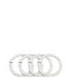 Dore & Rose Scrunchie 1 cm Set White Haargummi 4 Stk