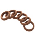 Trisa Accessoires Eco-Linie Haargummi, braun, 6 soft Elastics
