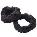 Trisa Accessoires Eco-Linie Haargummi, schwarz, 2 dicke Haargummis