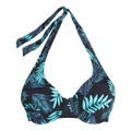 Bikini-Oberteil in Foulard-Form, bedruckt
