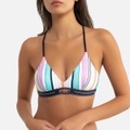 Gestreiftes Bikini-Oberteil, Triangelform