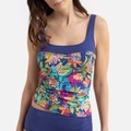 Tankini-Oberteil mit Blumenmuster
