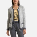 Cardigan mit Reissverschluss aus Mouliné-Garn