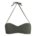 Bikini-Oberteil, Bandeau-Form mit Glanzeffekt