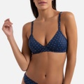 Bikini-Oberteil in Triangelform mit Tupfenmuster