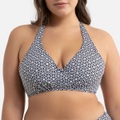 Bikini-Oberteil in Foulard-Form, bedruckt