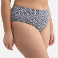 Bikini-Slip in hohem Bund, bedruckt