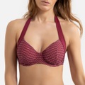 Bikini-Oberteil in Foulard-Form mit Grafikprint