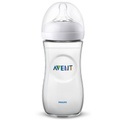 Philips Avent Natural Flasche SCF036/17, 330ml, 1 Stück, transparent - Gr.260ml-350ml