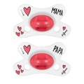CERES PHARMA, difrax® Schnuller Natural 0-6 Monate - I Love Papa