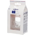 OTC SOLUTIONS, difrax® Natural Silikon Schnuller 0-6 Monate Blossom - White (Farbe nicht frei wählbar)