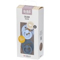 BIBS® Schnuller Colour Anatomischer Sauger Baby Blue & Petrol 6-18 Monate, 2 Stk.