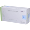 cosaLine Untersuchungshandschuhe L Latex Satin weiss puderfrei (100 Stück)