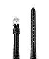 Jowissa Leder Uhrband Glanz Kroko E3.1445.S Schwarz / Silber