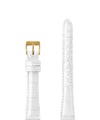 Jowissa Leder Uhrband Glanz Kroko E3.1480.M Weiss / Gold
