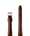 Jowissa Leder Uhrband Glanz Kroko E3.1461.M Braun / Rosa