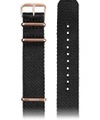 Jowissa Textil-Uhrband E3.1301 Schwarz / Rosa