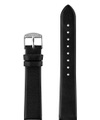 Jowissa Mattes Leder Uhrband E3.1446.L Schwarz / Silber