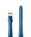 Jowissa Leder Uhrband Glanz Kroko E3.1447.M Blau / Gold