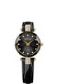 Jowissa Facet Strass Schweizer Damenuhr J5.614.S Schwarz / Gold