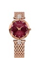 Jowissa Facet Strass Schweizer Damenuhr J5.714.M Rose / Red / Bordeaux