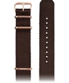 Jowissa Textil-Uhrband E3.1299 Braun / Rosa