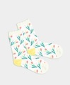 Tulip Treasure - weisse Premium Damen Socken mit Tulpen Motiv - DillySocks