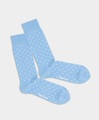 DillySocks - Socken TINY WATER DOTS - hellblau/weiss - Biobaumwolle/Polyamid (PA)/Elastan