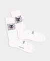 White Logo - weisse Tennissocken & Sportsocken - DillySocks