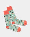 DillySocks, DillySocks - Socken SUSHI LUNCH - Biobaumwolle/Polyamid (PA)/Elastan - schwarz/lachs/grün