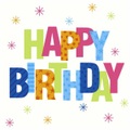 undefined, Servietten Happy Birthday Sterne 20 Stück