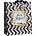 Merry Christmas Geschenktasche silber/gold