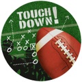 Pappteller Football Touch Down 8 Stück
