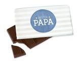 La Vida, Schokoladentafel Bester Papa weiss/blau 40g