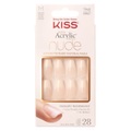 KISS, Salon Acrylic French Nude Nägel Damen Leilani 28STK