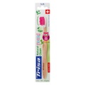 Trisa Oral Care - Holzzahnbürste Natural Clean Soft Young Pink