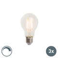 3er Set E27 dimmbare LED Glühlampen A60 5W 470lm 2700K