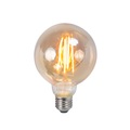 3er-Set LED Fadenlampe E27 5W 2200K G95 smoke dimmbar