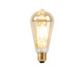 LED-Lampe E27 ST64 8W 2000-2600K mit gedimmtem bis warmem Goldfaden