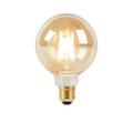 E27 dunkle bis warme LED Goldline Glühlampe G95 8W 2000-2600K