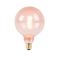 E27 dimmbare LED Spiral Glühlampe G125 pink 200 lm 2100K