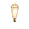 5er-Set E27 LED-Lampen 8W 2000-2600K dimmbar Goldfäden