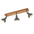 XXXLutz Strahler , 803400367 Delhi , Nickelfarben , Holz, Metall , 58x20.5x11.6 cm , antik , 004102091106