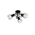 Moderne Deckenleuchte schwarz 40 cm rund 3-Licht - Botu