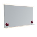 QAZQA, Moderner Badezimmerspiegel 60x100 cm inkl. LED mit Touch Dimmer und Regal - Miral