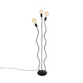 Design Stehleuchte schwarz 3-flammig - Wimme
