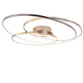 LED-Deckenlampe Gale, 80 cm, nickel matt