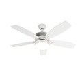 Design Deckenventilator weiß inkl. LED mit Fernbedienung - Malaki