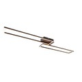 Deckenleuchte schwarz 110 cm inkl. LED 3-stufig dimmbar - Plazas Novo