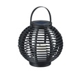 Tischlampe Anthrazit Flammeffekt inkl. LED und Solarmodul IP44 - Carmul